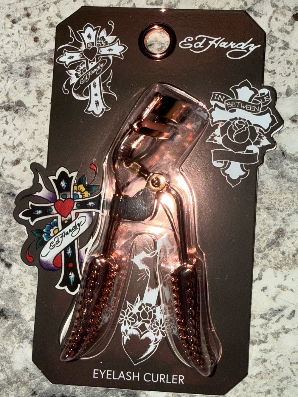 Ed Hardy Black and Rose Gold Eyelash Curler